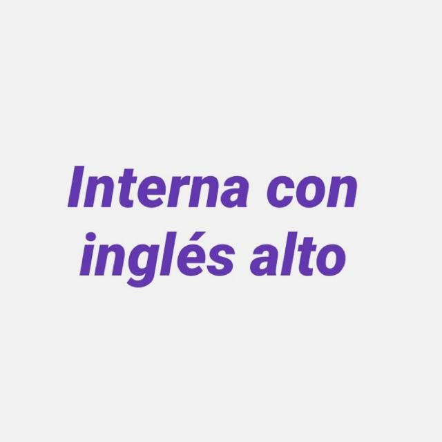 Niñera Interna con alto nivel de inglés