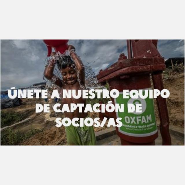 únete al equipo de captación Oxfam Intermón