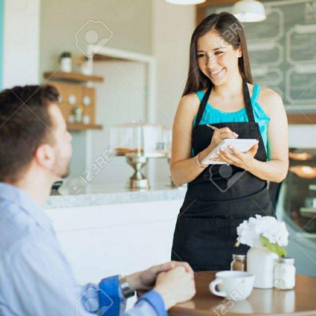 Camarera para cafetería