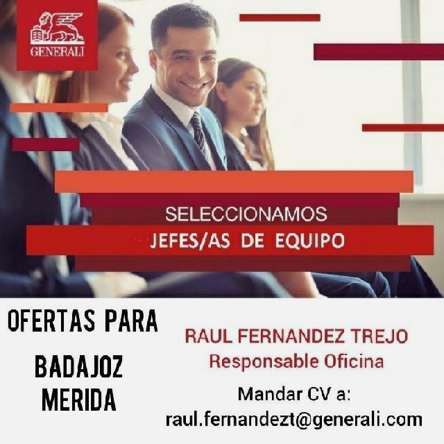 JEFE DE EQUIPO GENERALI SEGUROS