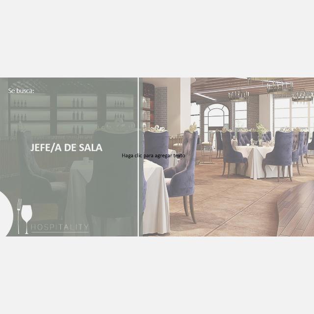 Jefe/a de sala