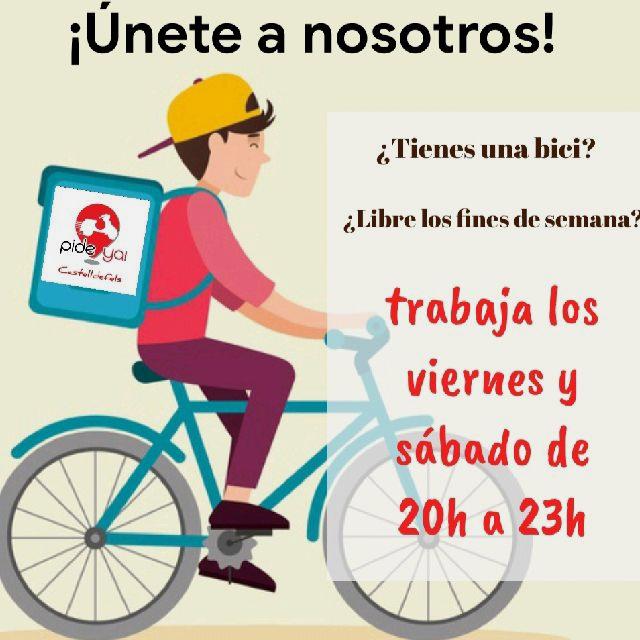 Repartidor en bicicleta