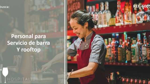 Ay. de Camarero/a para servicio de Terraza