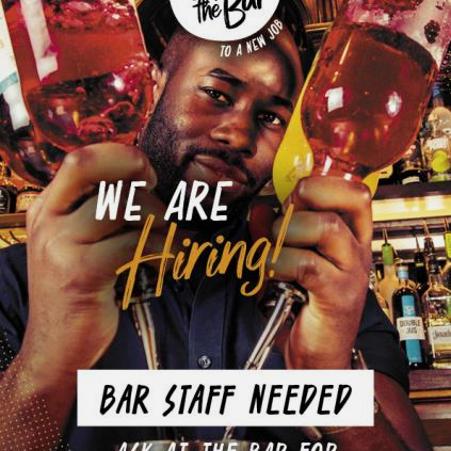 Full time Bartender and Waiter / Waitress