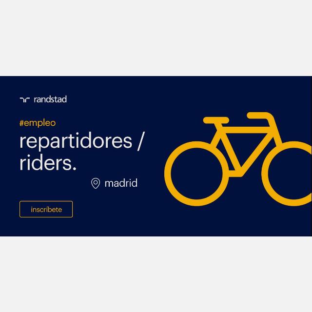 REPARTIDORES MADRID CENTRO BICI O MOTO