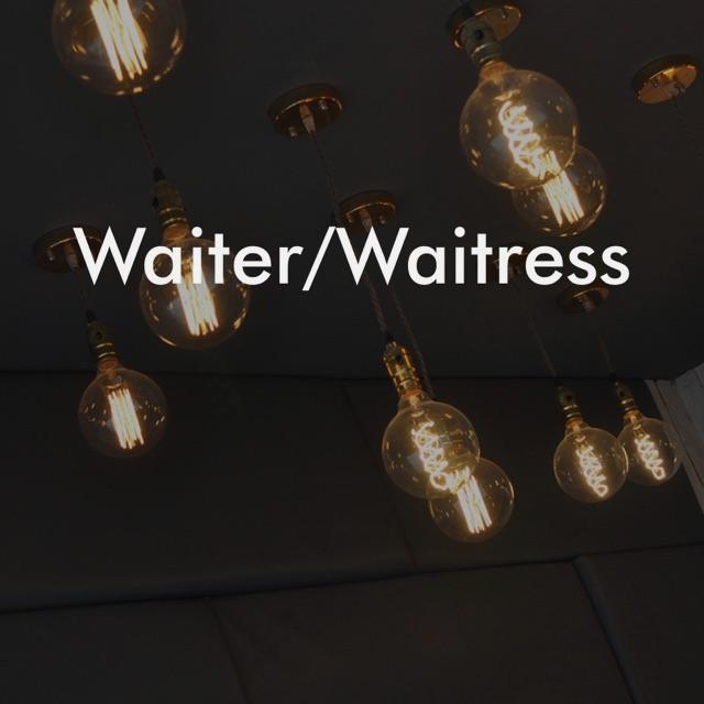 Commis Waiter / Waitress