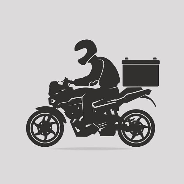 Repartidor con moto