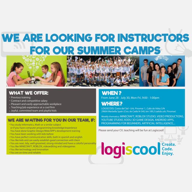 INSTRUCTOR DE CAMPAMENTO DE VERANO TECNOLÓGICO